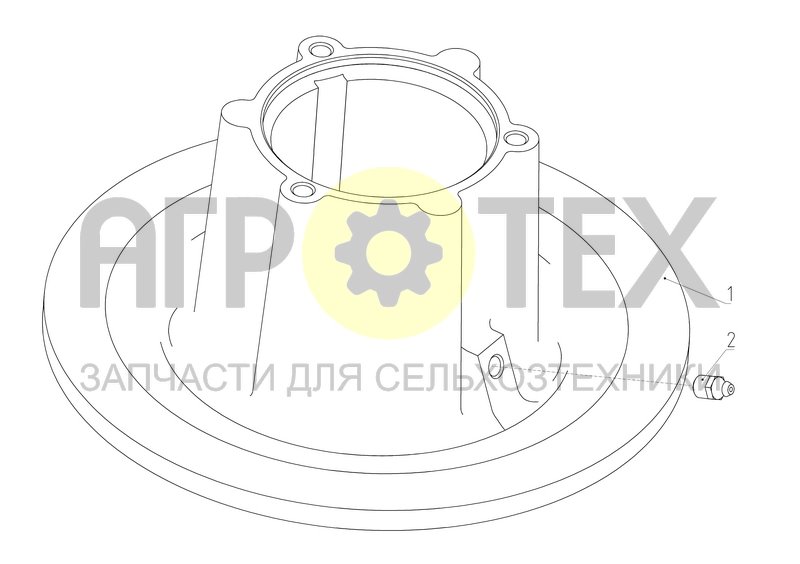 Чертеж Диск подвижный (РСМ-10Б.01.09.030Б)